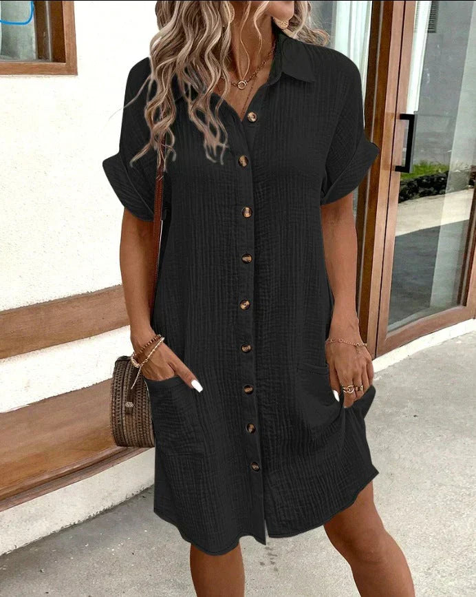 Felicity | Cotton Polo Shirt Dress