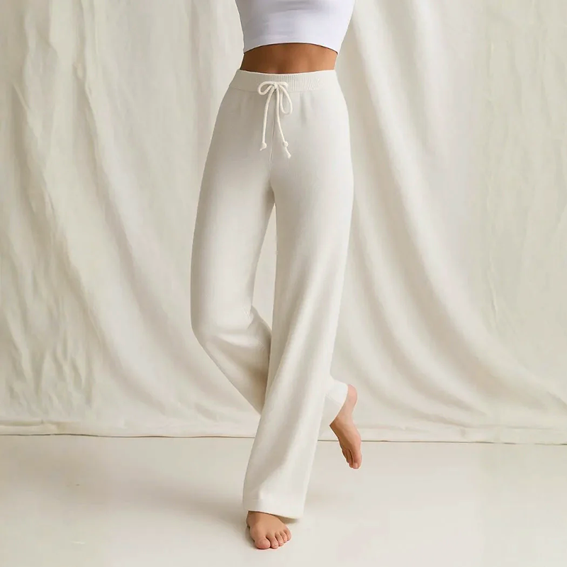Cordelia | Wide-Leg Knit Lounge Pants