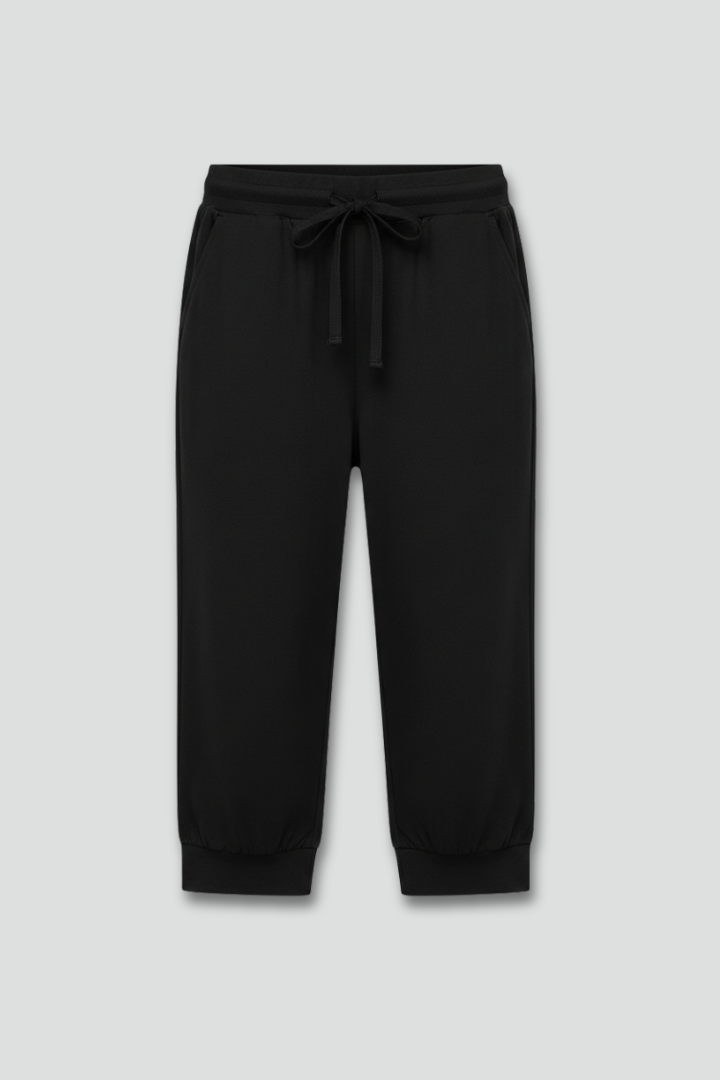 Bernadette | Drawstring-Waist Capri Trousers