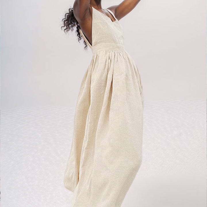 Mila Open Back Midi Dress