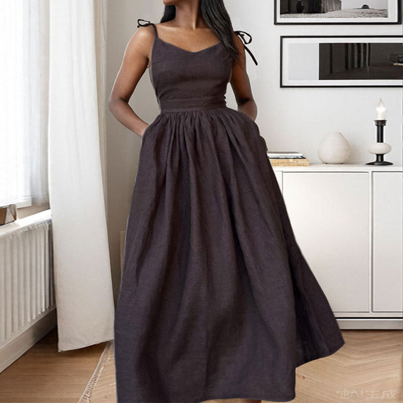 Mila Open Back Midi Dress