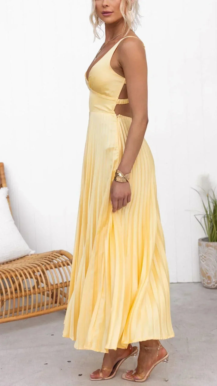 Sophia Pleated Maxi Dress