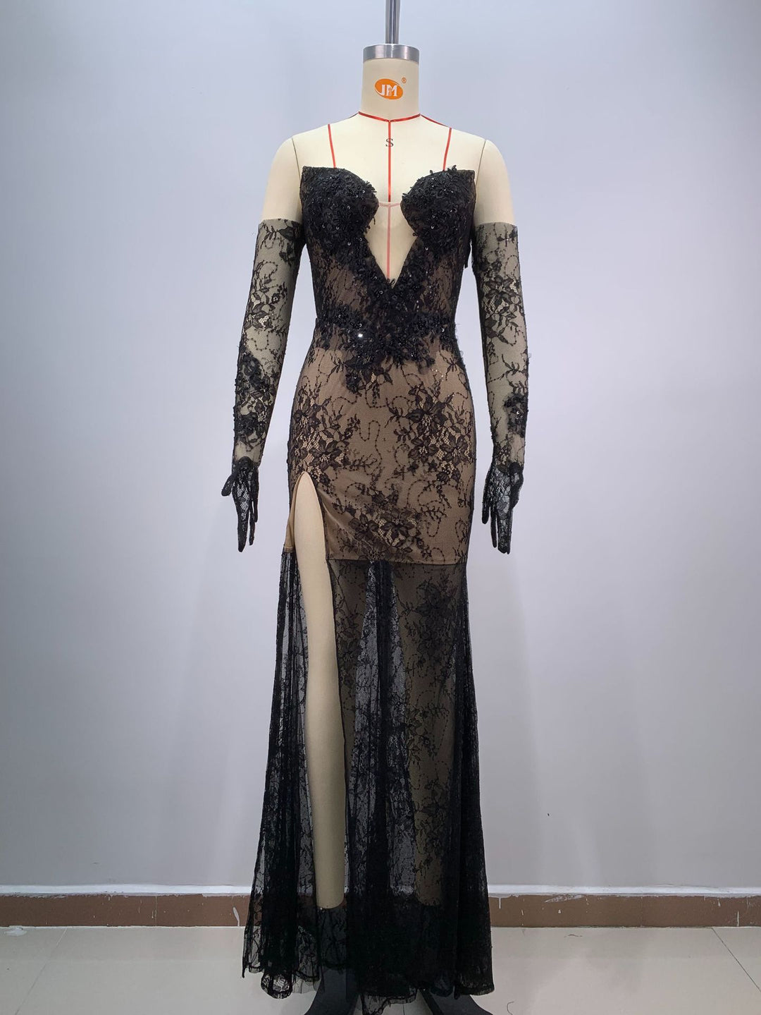 Natalie Bandeau Lace Gown