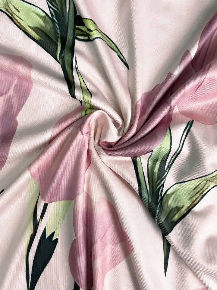 Marianne | Wedding Guest Blush Floral Maxi Dress with Cardigan