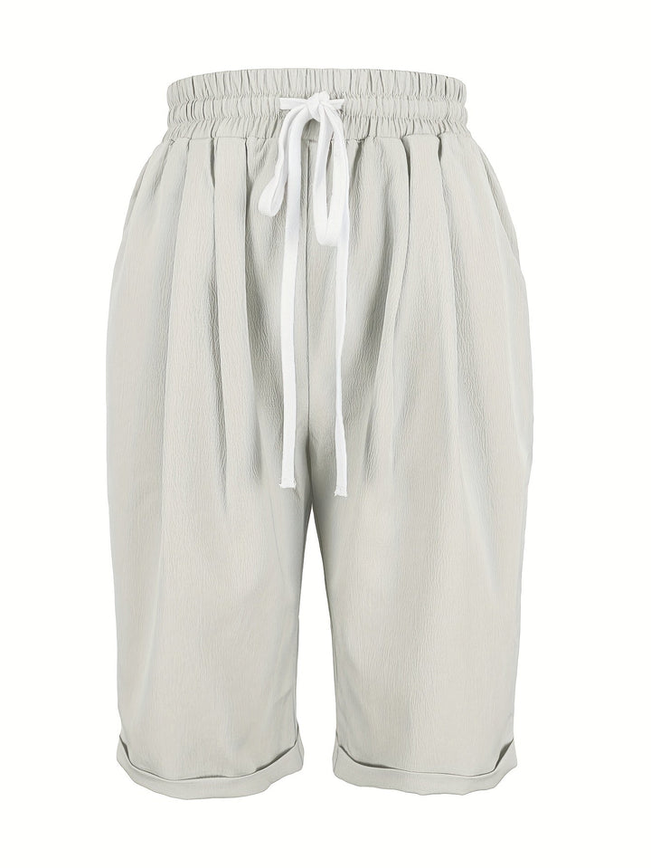 Anais | Relaxed Capri Pants with Drawstring Waist
