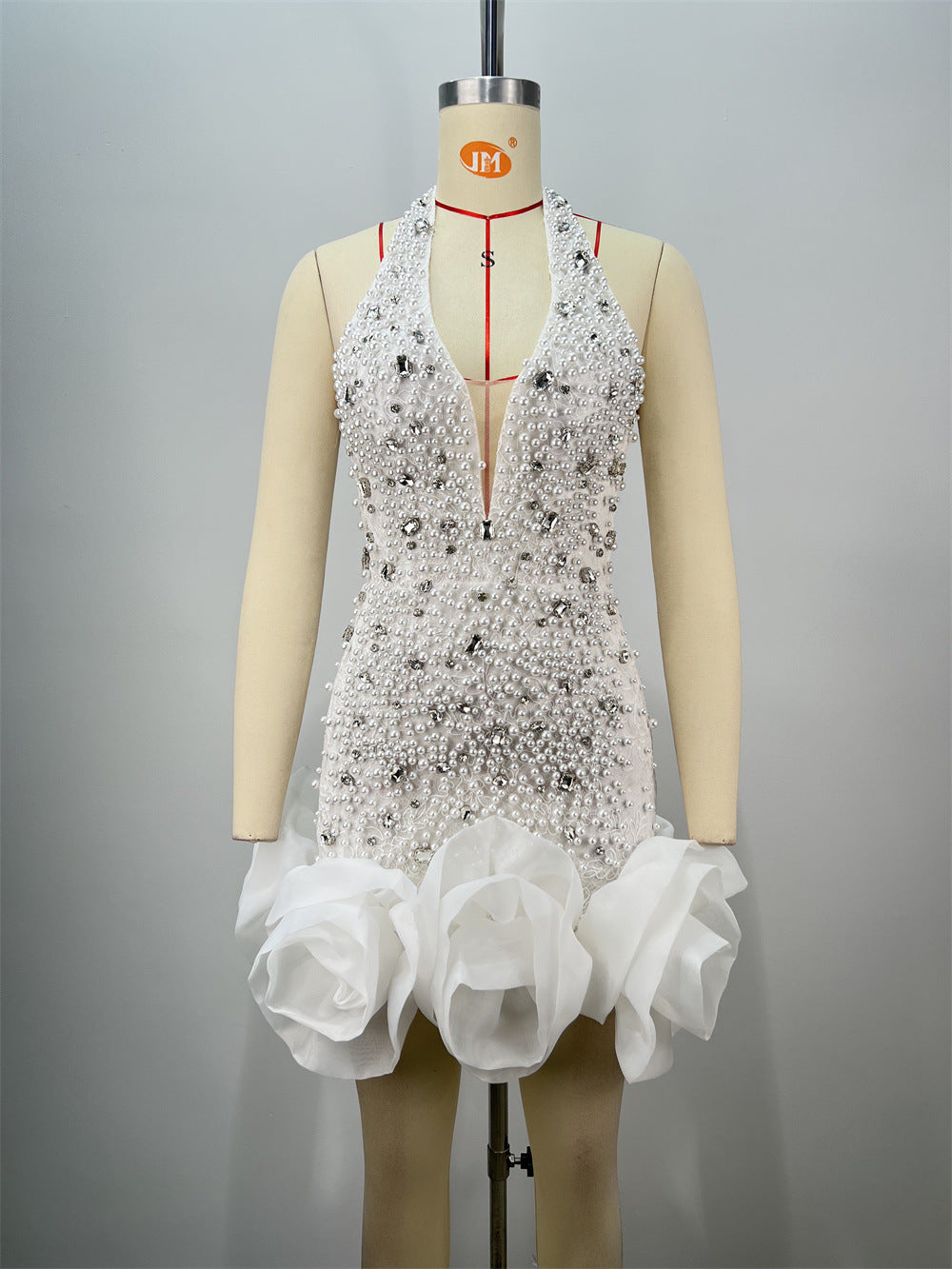 Estelle Beaded Mini Dress