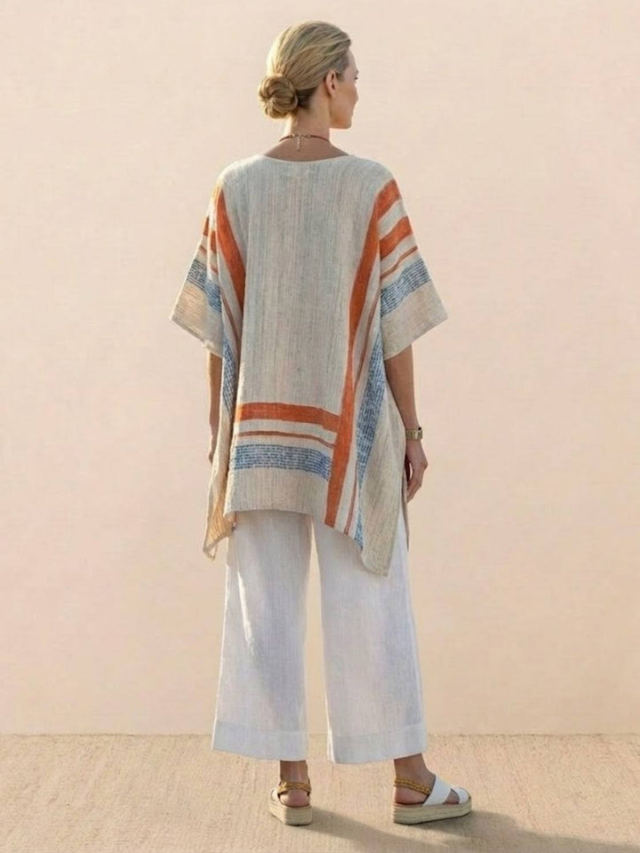 Genevieve | Linen Embroidered Wide-Leg Co-ord Set