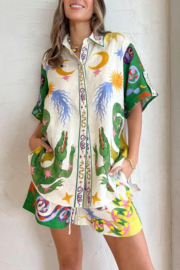 Marlowe Printed Shorts Set