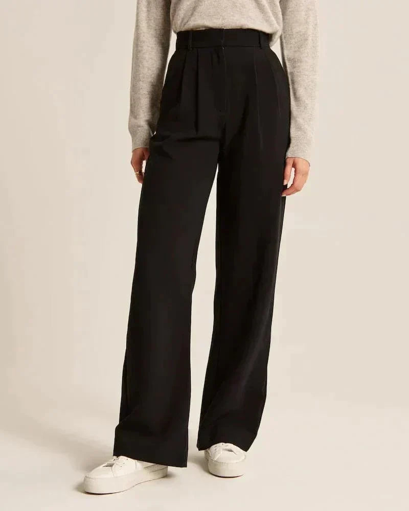 Maureen | High-Waist Wide-Leg Linen Trousers