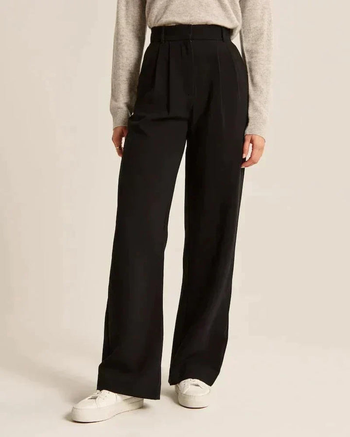 Maureen | High-Waist Wide-Leg Linen Trousers