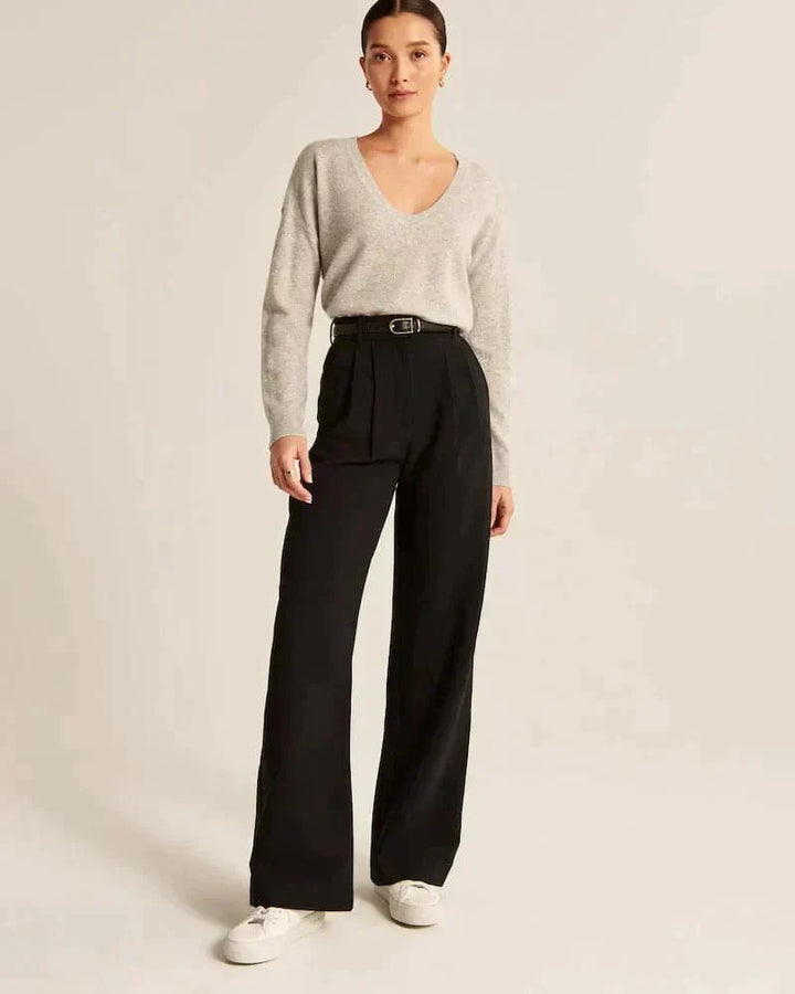 Maureen | High-Waist Wide-Leg Linen Trousers