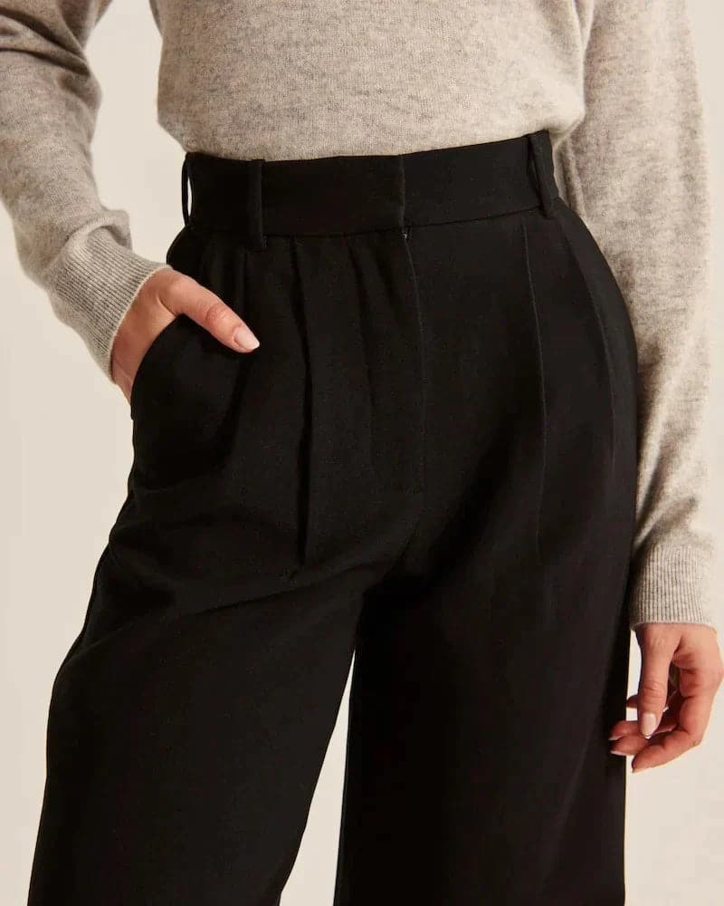 Maureen | High-Waist Wide-Leg Linen Trousers