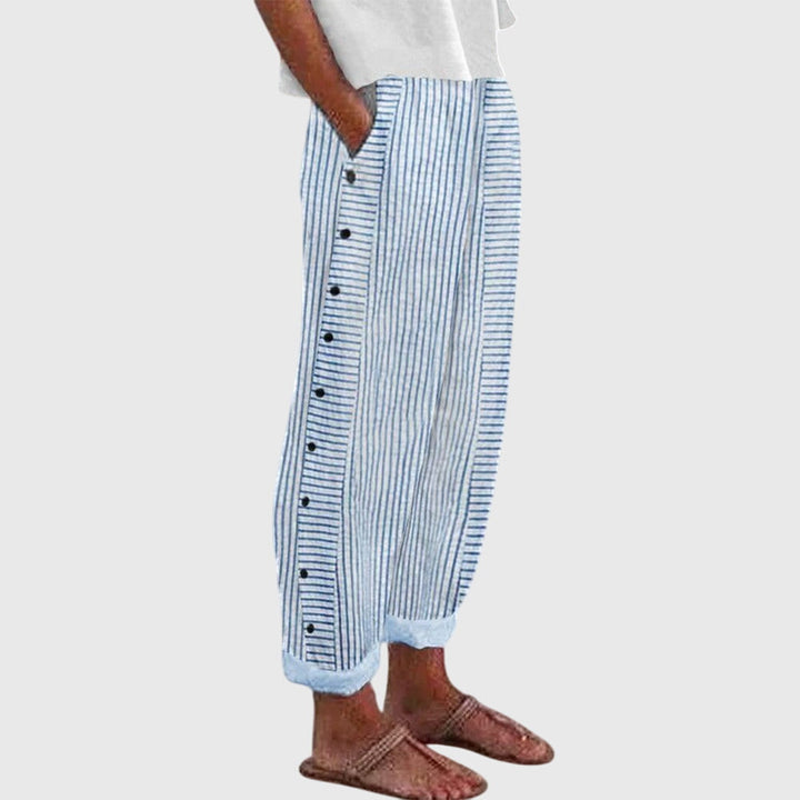 Clara Stripe Wide Pants