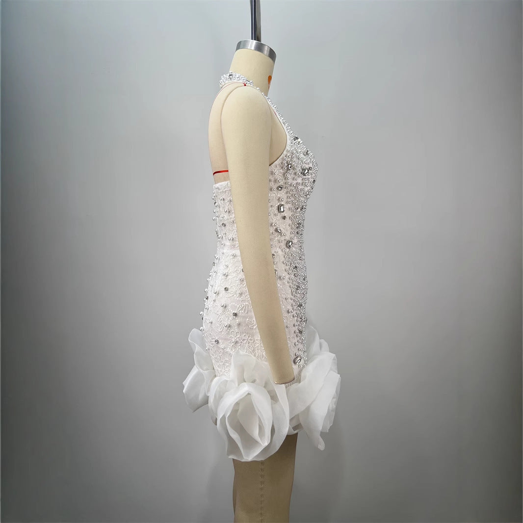 Estelle Beaded Mini Dress