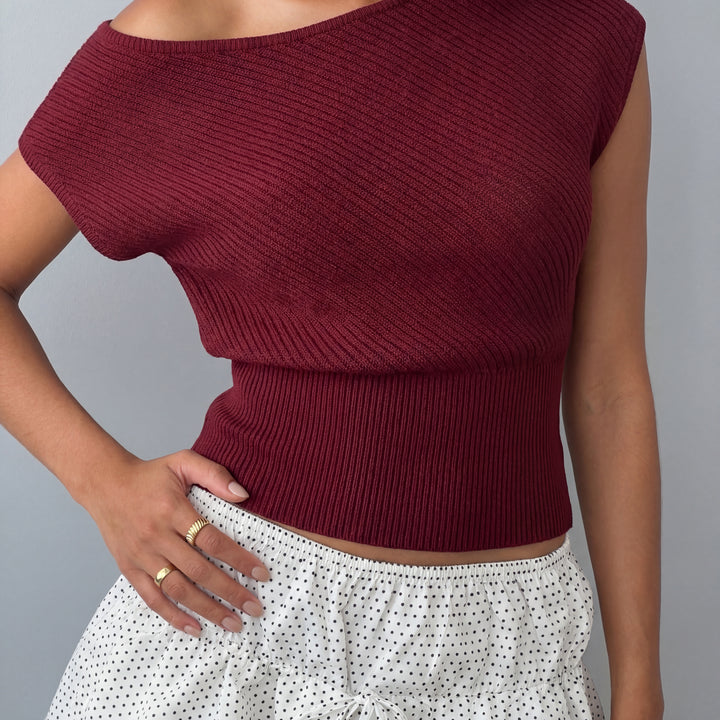 Hazel Cinched Knit Top
