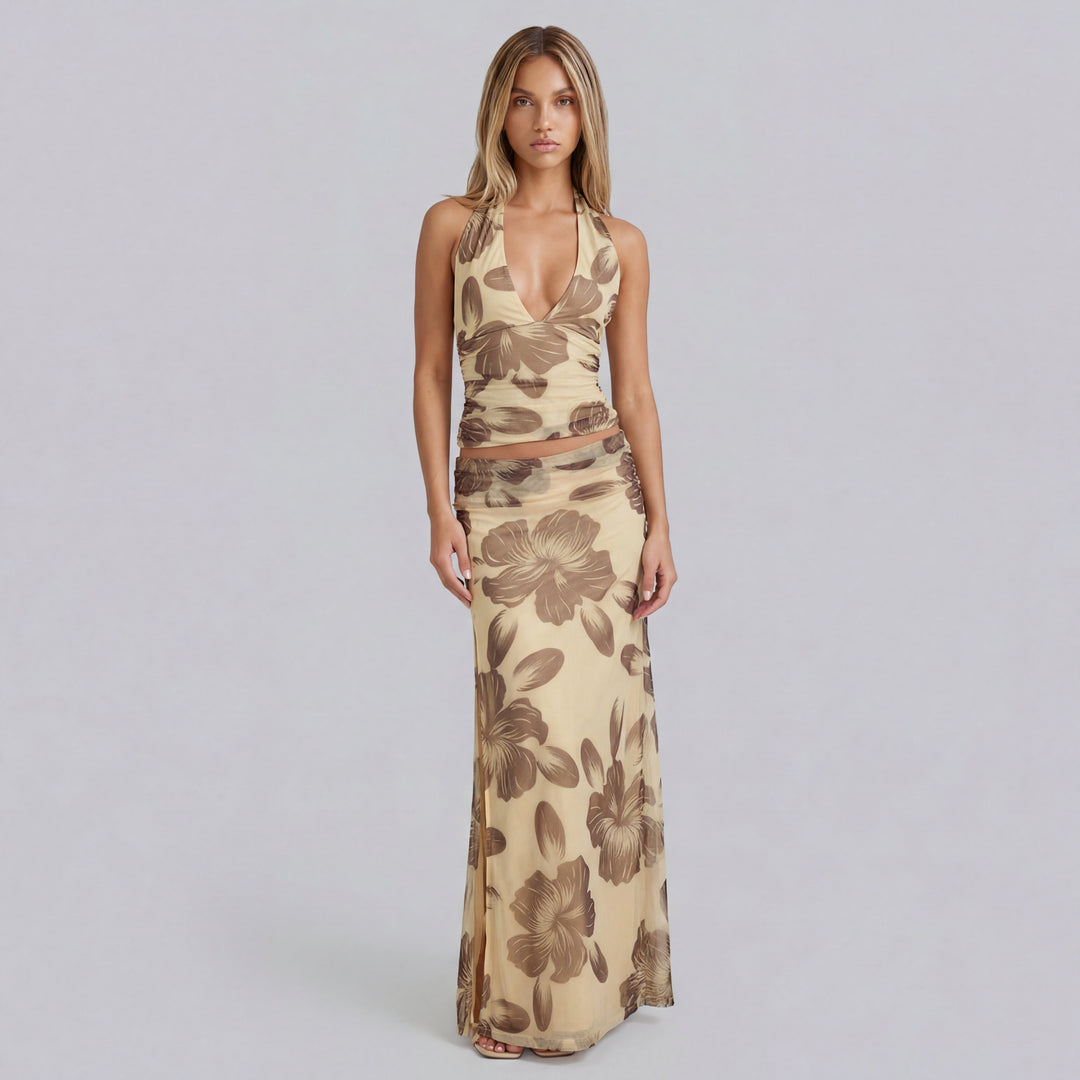 Serena Floral Halter Top