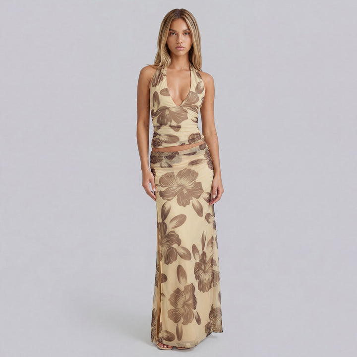 Serena Floral Halter Top