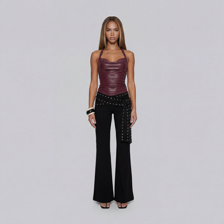 Amara Cowl Halter Top