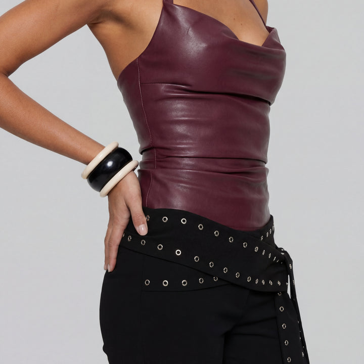 Amara Cowl Halter Top