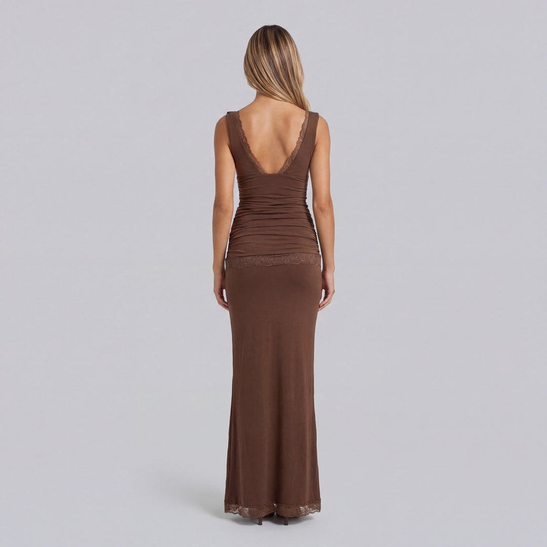 Sienna Lace Plunge Top