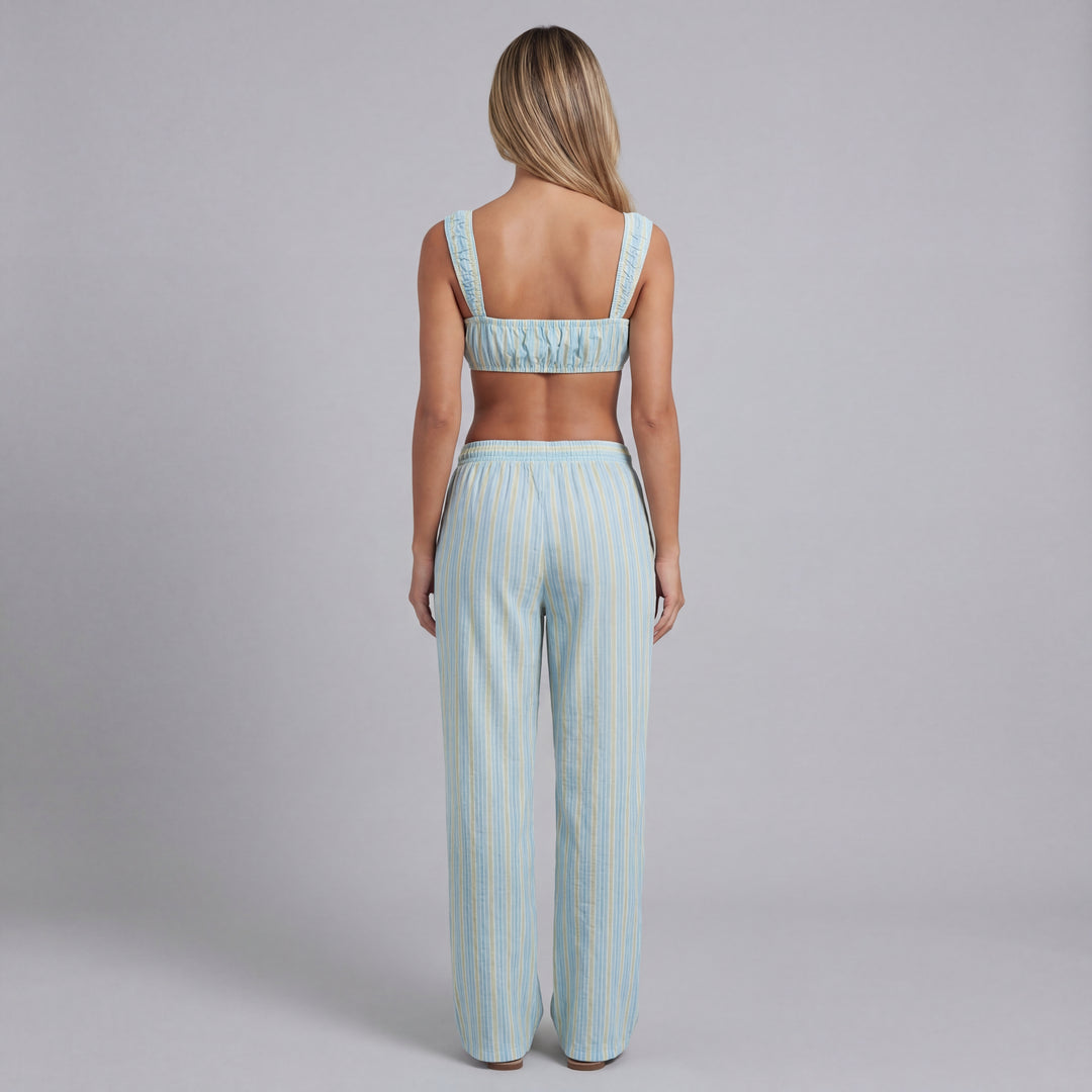 Ava Stripe Micro Crop Top