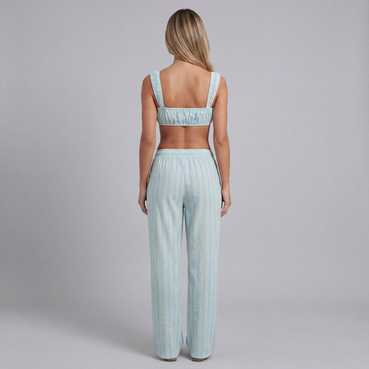 Ava Stripe Micro Crop Top