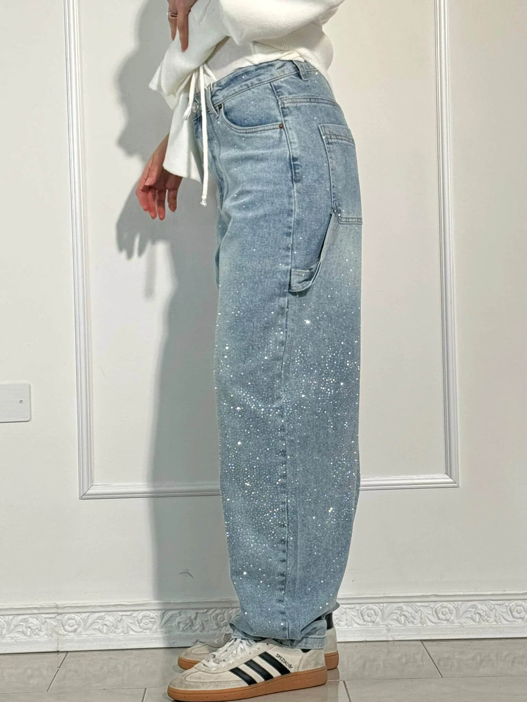 Juliette | High-Waist Utility Baggy Wide-Leg Jeans
