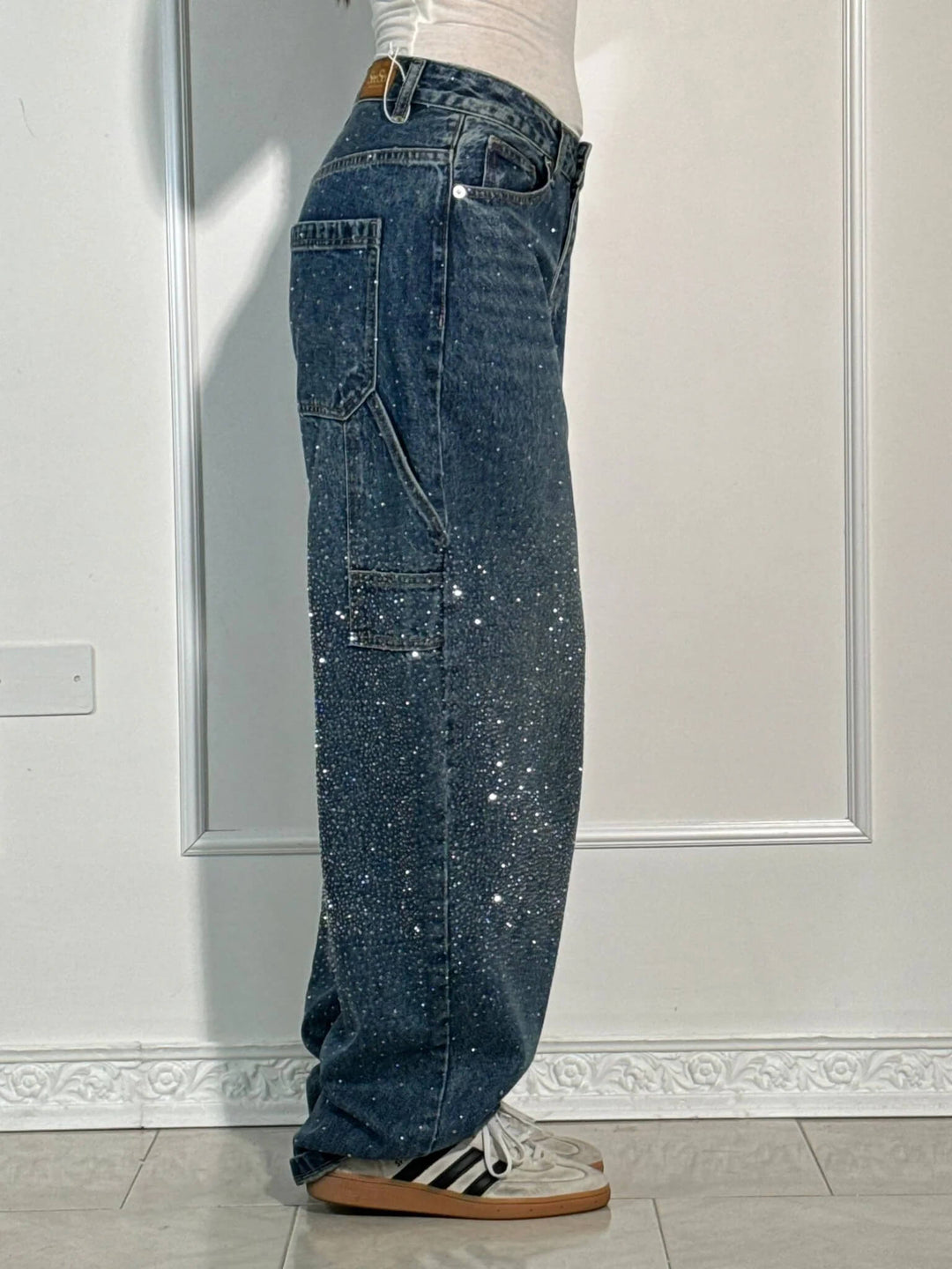 Juliette | High-Waist Utility Baggy Wide-Leg Jeans