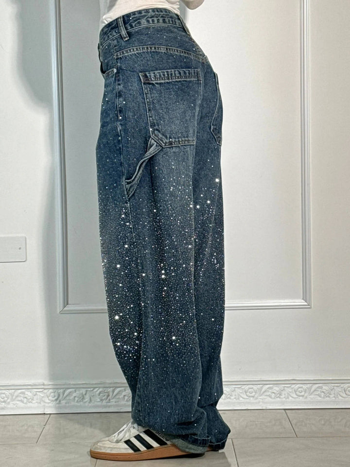Juliette | High-Waist Utility Baggy Wide-Leg Jeans