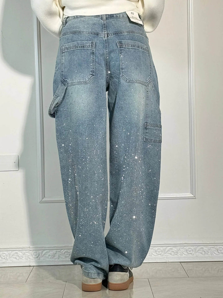 Juliette | High-Waist Utility Baggy Wide-Leg Jeans