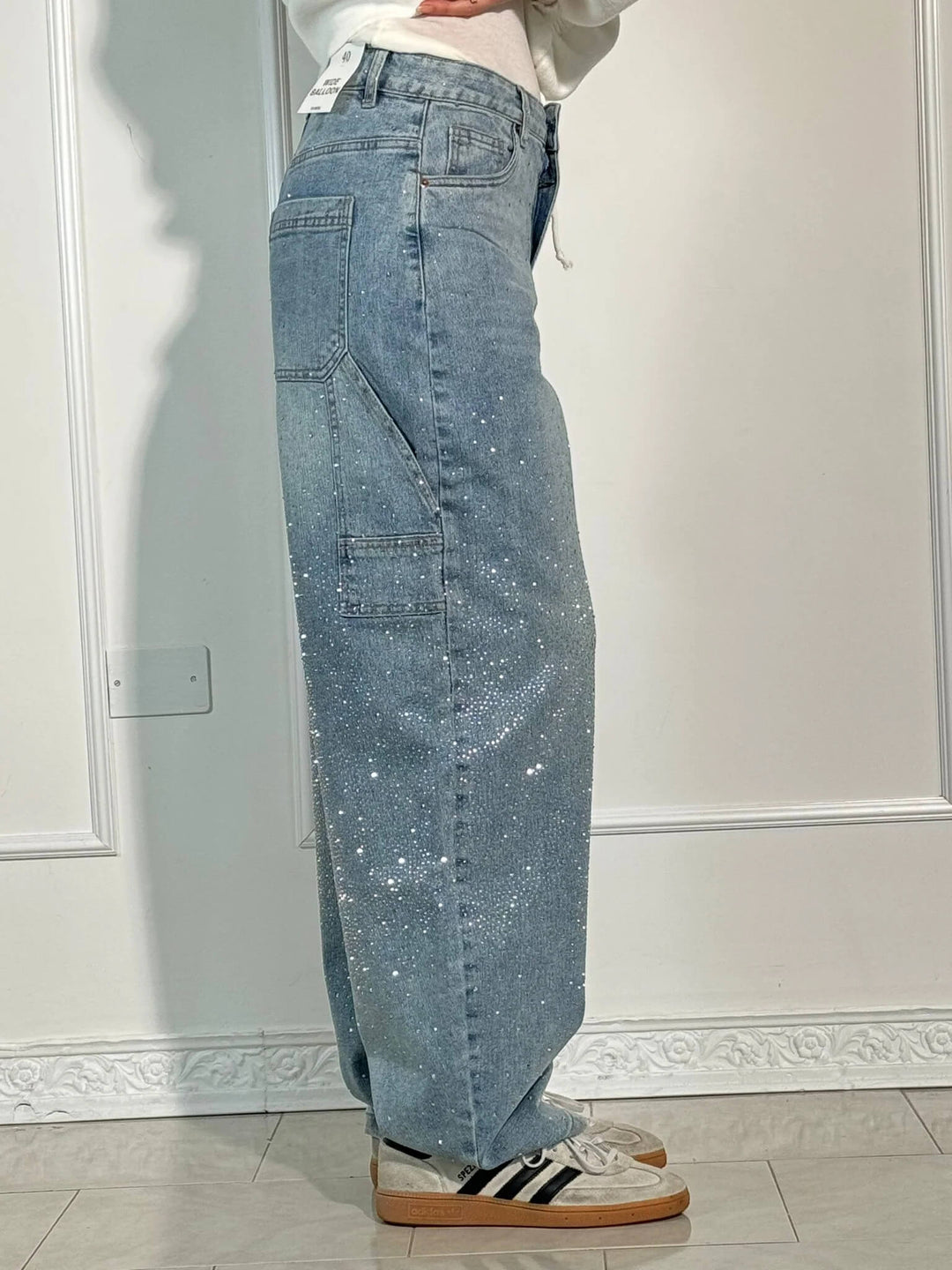 Juliette | High-Waist Utility Baggy Wide-Leg Jeans