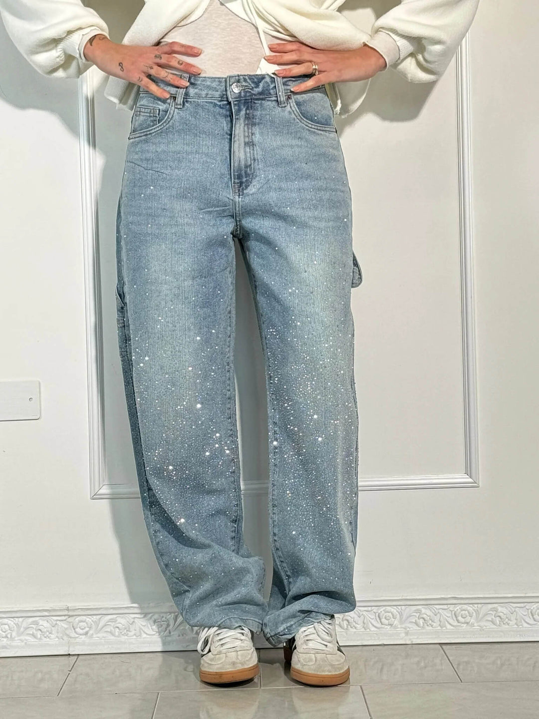 Juliette | High-Waist Utility Baggy Wide-Leg Jeans
