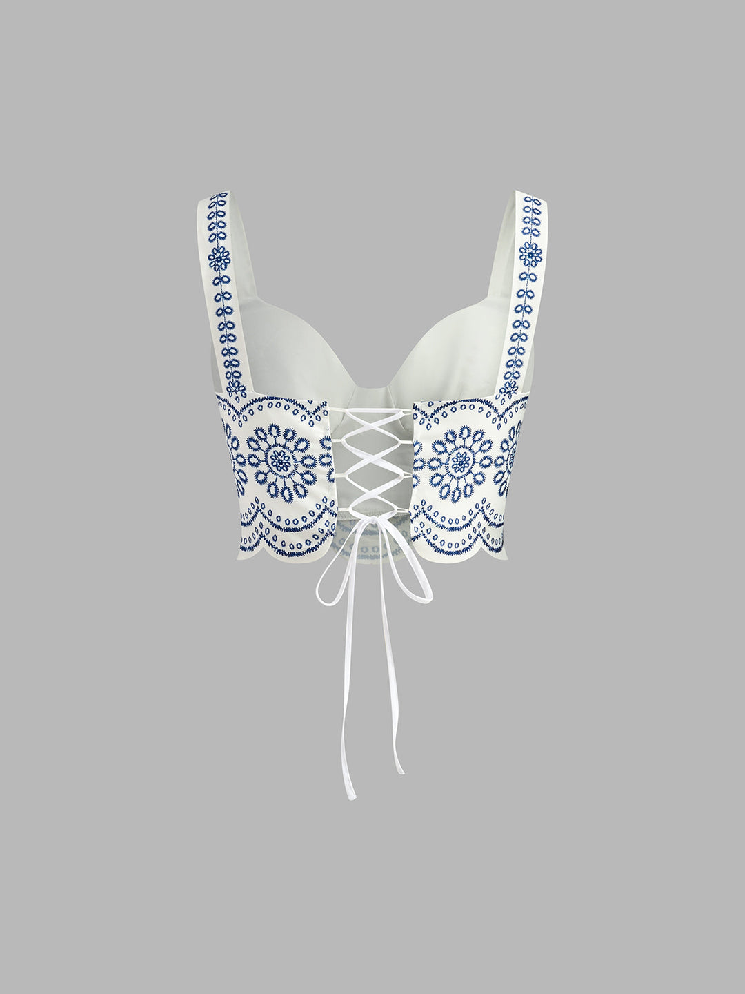 Eloise | Embroidered Crop Top and Midi Skirt Two-Piece Set